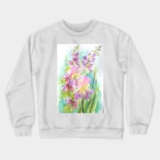 Summer Blush Watercolor Painting Crewneck Sweatshirt